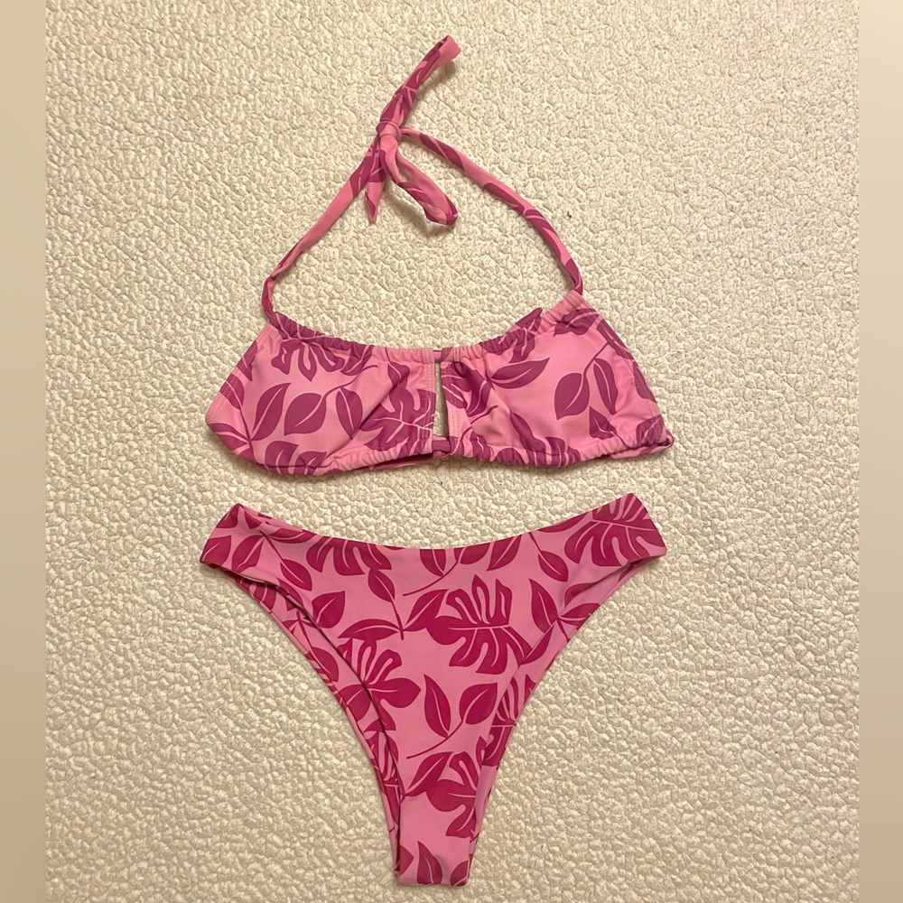 tropical designed bikini